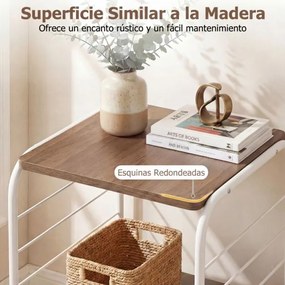 Estante giratória de 4 níveis Torre 360° com estrutura metálica 40 x 40 x 115 cm economiza espaço de canto para escritório, casa, sala, branca+Natural