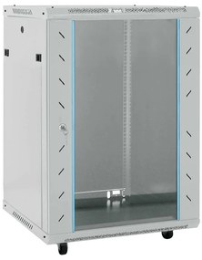 vidaXL Armário de Rede com armazenamento Cinzeto 60 x 60 x 80 cm Aço