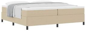 Estrutura de Cama vidaXL Verde Claro Cinza 200x200 cm Tecido Canelado