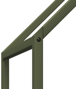 Suporte para lenha aço laminado a frio verde azeitona