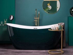 Banheira autónoma em acrílico verde 170 x 77 cm ANTIGUA Beliani