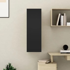 Móvel de TV 30,5x30x90 cm derivados de madeira preto