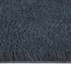 Tapete de porta 100x300 cm fibra de coco tufada cinzento escuro