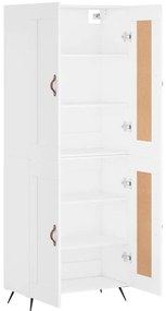Armário alto 69,5x34x180 cm derivados de madeira branco