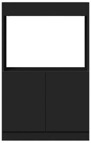 Armário alto 63x33x100 cm derivados de madeira preto
