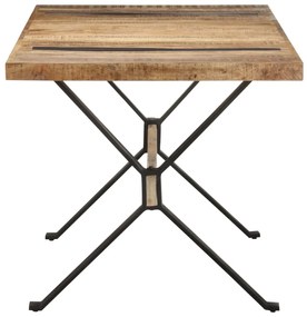 Mesa de jantar 160x80x76 cm madeira de mangueira áspera