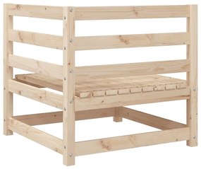 8 pcs conjunto sofás de jardim pinho maciço