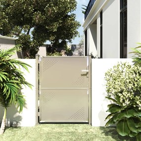 vidaXL Portão de jardim 100x125 cm aço inoxidável