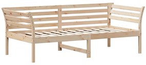 Espreguiçadeira sem colchão 75x190 cm pinho de madeira maciça