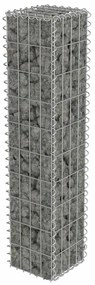 Muro gabião com tampas aço galvanizado 20x20x100 cm