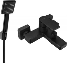 Mexen Mino R45 bateria para banheira com conjunto de chuveiro, preta - 7243R45-70