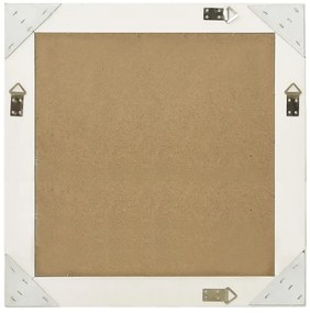 Espelho de parede estilo barroco 60x60 cm branco