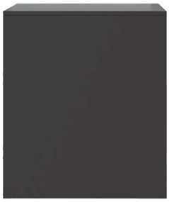 Mesas de cabeceira 2 pcs 34,5x39x44 cm aço preto