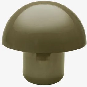 Lâmpada De Mesa ↑30 Cm Em Ferro Zyora Verde Azeitona Intenso - Sklum