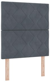 Cabeceira vidaXL Design de Blocos de Diamante Cinza Escuro 80 cm Velud