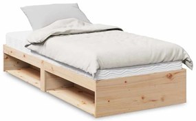 Cama de dia com colchão 100x200 cm pinho de madeira maciça