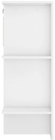 Armários de corredor 2 pcs derivados de madeira branco