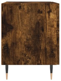 Mesa de cabeceira 2 pcs derivados de madeira carvalho fumado