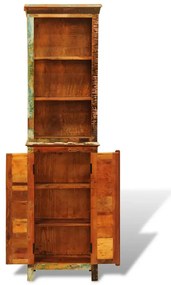 Estante vintage de madeira reciclada maciça