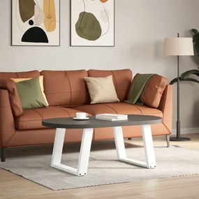 Pés para mesa de centro em formato de U, 2 peças, branco, 70x (42-43)