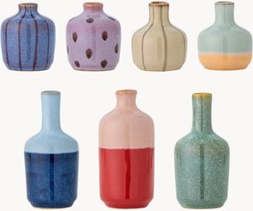Conjunto de jarras em grés pintadas à mão Maien, Alt 14 cm, conjunto de 7
