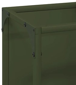 Suporte para lenha aço laminado a frio verde azeitona