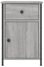 Mesas cabeceira 2 pcs 40x42x60cm deriv. madeira cinzento sonoma