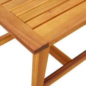 Mesa Lateral 45x45x40 cm Madeira Maciça Acácia
