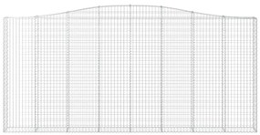 Cesto gabião arqueado 400x30x180/200 cm ferro galvanizado