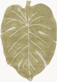 Tapete para crianças lavável tecido à mão com relevo Mini Monstera