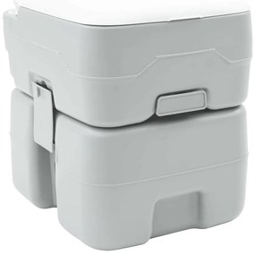 vidaXL Vaso Sanitário de Camping Cinzeto 41,5 x 36,5 x 42 cm