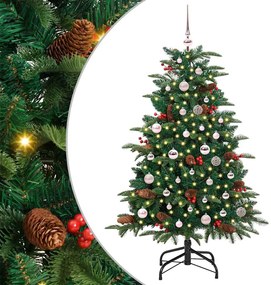 vidaXL Árvore de Natal Artificial Verde 150 cm PVC, Metal e Plástico