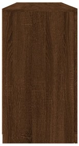 Aparador com luzes LED 163x37x67 cm carvalho castanho