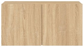 Móvel de parede para TV 80x30x41 cm carvalho sonoma