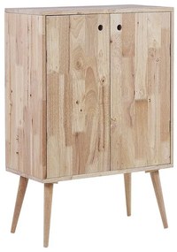 Aparador em madeira clara 101 x 71 cm CHANDLER Beliani