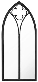 Espelho de jardim p/ uso exterior ferro 100x45 cm preto