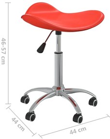 Banco de salão/spa couro artificial vermelho