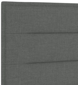 Cabeceira Design Linhas Cinza Escuro 200 cm Tecido