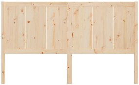 Cabeceira de cama 205,5x4x100 cm madeira de pinho maciça