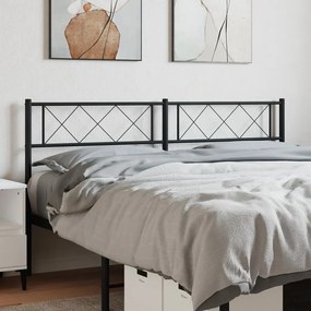 Cabeceira de cama 150 cm metal preto