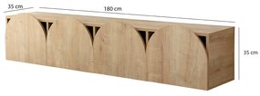 Móvel TV Mesta – Carvalho – 180 cm x 35 cm x 35 cm