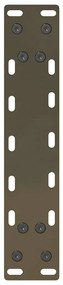Pés para mesa de centro em aço natural, 2 peças, 40x (30-31) cm, aço