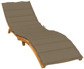 vidaXL Almofadão para espreguiçadeira 200x50x4cm mesclado tecido