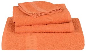 12pcs Conjunto toalhas banho 360 gsm 100% algodão laranja