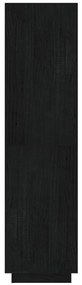 Estante/divisória 40x35x135 cm pinho maciço preto