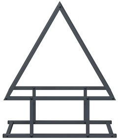 Suporte para lenha 50x25x60 cm aço laminado a frio antracite