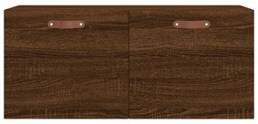 Armário parede 80x36,5x35cm derivados madeira carvalho castanho