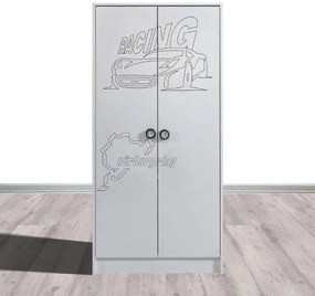 Guarda-Roupa infantil 2 portas ECO (MUS) BRANCO