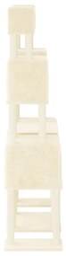 Árvore para gatos c/ postes arranhadores sisal 199 cm cor creme