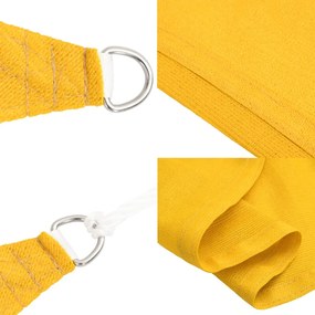 Para-sol estilo vela 160 g/m² 2,5x3 m PEAD amarelo